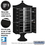 Salsbury Industries 3313R-BLK-U Regency Decorative Cluster Box Unit with 13 Doors and 1 Parcel Locker in Black with USPS Access - Type IV