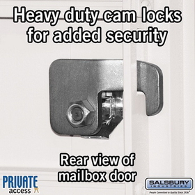 Salsbury Industries 3313WHT-P Cluster Box Unit (Includes Pedestal and Master Commercial Locks) - 13 B Size Doors - Type IV - White - Private Access