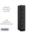 Salsbury Industries 33151BLK 12" Wide Triple Tier Designer Wood Locker - 1 Wide - 5 Feet High - 21 Inches Deep - Black