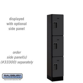 Salsbury Industries 12" Wide Triple Tier Designer Wood Locker - 1 Wide - 5 Feet High - 15 Inches Deep