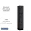 Salsbury Industries 33155BLK 12" Wide Triple Tier Designer Wood Locker - 1 Wide - 5 Feet High - 15 Inches Deep - Black