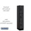Salsbury Industries 33158BLK 12" Wide Triple Tier Designer Wood Locker - 1 Wide - 5 Feet High - 18 Inches Deep - Black