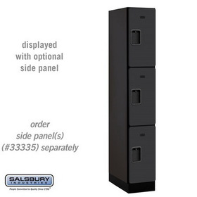 Salsbury Industries 12" Wide Triple Tier Designer Wood Locker - 1 Wide - 6 Feet High - 21 Inches Deep