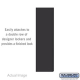 Salsbury Industries Double End Side Panel - for 5 Feet High - 15 Inch Deep Designer Wood Locker - without Sloping Hood