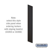 Salsbury Industries Side Panel - for 5 Feet High - 18 Inch Deep Designer Wood Locker - with Sloping Hood