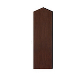 Salsbury Industries 33304DE-MAH Double End Side Panel - for 5 Feet High - 18 Inch Deep Designer Wood Locker - with Sloping Hood - Mahogany