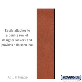 Salsbury Industries Double End Side Panel - for 6 Feet High - 15 Inch Deep Designer Wood Locker - without Sloping Hood