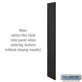 Salsbury Industries Side Panel - for 6 Feet High - 18 Inch Deep Designer Wood Locker - without Sloping Hood