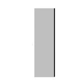 Salsbury Industries 33333DE-GRY Double End Side Panel - for 6 Feet High - 18 Inch Deep Designer Wood Locker - without Sloping Hood - Gray