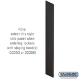 Salsbury Industries Side Panel - for 6 Feet High - 18 Inch Deep Designer Wood Locker - with Sloping Hood