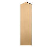 Salsbury Industries 33334DE-MAP Double End Side Panel - for 6 Feet High - 18 Inch Deep Designer Wood Locker - with Sloping Hood - Maple