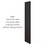 Salsbury Industries 33335BLK Side Panel - for 6 Feet High - 21 Inch Deep Designer Wood Locker - without Sloping Hood - Black