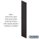 Salsbury Industries Side Panel - for 6 Feet High - 21 Inch Deep Designer Wood Locker - with Sloping Hood