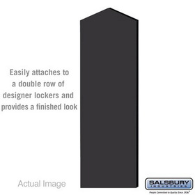 Salsbury Industries Double End Side Panel - for 6 Feet High - 21 Inch Deep Designer Wood Locker - with Sloping Hood