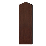Salsbury Industries 33336DE-MAH Double End Side Panel - for 6 Feet High - 21 Inch Deep Designer Wood Locker - with Sloping Hood - Mahogany