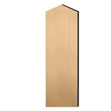 Salsbury Industries 33336DE-MAP Double End Side Panel - for 6 Feet High - 21 Inch Deep Designer Wood Locker - with Sloping Hood - Maple