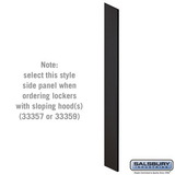 Salsbury Industries Side Panel - for 6 Feet High - 15 Inch Deep Designer Wood Locker - with Sloping Hood