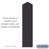 Salsbury Industries Double End Side Panel - for 6 Feet High - 15 Inch Deep Designer Wood Locker - with Sloping Hood