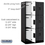 Salsbury Industries 33361BLK 12" Wide Triple Tier Designer Wood Locker - 3 Wide - 6 Feet High - 21 Inches Deep - Black