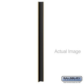 Salsbury Industries 33364 Front Filler - Vertical - Corner - for Designer Wood Lockers - Black