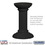 Salsbury Industries 3396BLK Regency Decorative Pedestal Cover - Tall - Black