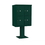 Salsbury Industries 3410D-4PGRN Pedestal Mounted 4C Horizontal Mailbox Unit - 10 Door High Unit (65 5/8 Inches) - Double Column - Stand-Alone Parcel Locker - 4 PL5's - Green