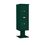 Salsbury Industries 3413S-2PGRN Pedestal Mounted 4C Horizontal Mailbox Unit - 13 Door High Unit (63-1/4 Inches) - Single Column - Stand-Alone Parcel Locker - 2 PL6's - Green