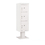 Salsbury Industries 3414S-3PWHT Pedestal Mounted 4C Horizontal Mailbox Unit - 14 Door High Unit (66 3/4 Inches) - Single Column - Stand-Alone Parcel Locker - 1 PL4 and 2 PL5's - White