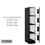 Salsbury Industries 34151BLK 12" Wide Four Tier Designer Wood Locker - 1 Wide - 5 Feet High - 21 Inches Deep - Black