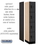 Salsbury Industries 34161BLK 12" Wide Four Tier Designer Wood Locker - 1 Wide - 6 Feet High - 21 Inches Deep - Black