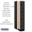 Salsbury Industries 34168BLK 12" Wide Four Tier Designer Wood Locker - 1 Wide - 6 Feet High - 18 Inches Deep - Black