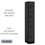Salsbury Industries 34168BLK 12" Wide Four Tier Designer Wood Locker - 1 Wide - 6 Feet High - 18 Inches Deep - Black