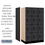 34351BLK 12" Wide Four Tier Designer Wood Locker - 3 Wide - 5 Feet High - 21 Inches Deep - Black