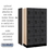 Salsbury Industries 34358BLK 12" Wide Four Tier Designer Wood Locker - 3 Wide - 5 Feet High - 18 Inches Deep - Black