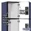 Salsbury Industries 34358BLU 12" Wide Four Tier Designer Wood Locker - 3 Wide - 5 Feet High - 18 Inches Deep - Blue