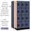 Salsbury Industries 34368BLU 12" Wide Four Tier Designer Wood Locker - 3 Wide - 6 Feet High - 18 Inches Deep - Blue