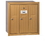 Salsbury Industries 3503BRU Vertical Mailbox - 3 Doors - Brass - Recessed Mounted - USPS Access