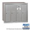 Salsbury Industries 3504ARP Vertical Mailbox (Includes Master Commercial Lock) - 4 Doors - Aluminum - Recessed Mounted - Private Access
