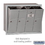 Salsbury Industries 3504ARU Vertical Mailbox - 4 Doors - Aluminum - Recessed Mounted - USPS Access