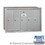 Salsbury Industries 3505ARP Vertical Mailbox (Includes Master Commercial Lock) - 5 Doors - Aluminum - Recessed Mounted - Private Access