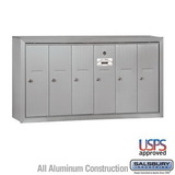 Salsbury Industries Vertical Mailbox - 6 Doors - Surface Mounted - USPS Access