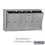 Salsbury Industries 3506ASU Vertical Mailbox - 6 Doors - Aluminum - Surface Mounted - USPS Access