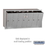 Salsbury Industries 3507ARP Vertical Mailbox (Includes Master Commercial Lock) - 7 Doors - Aluminum - Recessed Mounted - Private Access