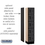 Salsbury Industries 35155BLK 12" Wide Five Tier Box Style Designer Wood Locker - 1 Wide - 5 Feet High - 15 Inches Deep - Black