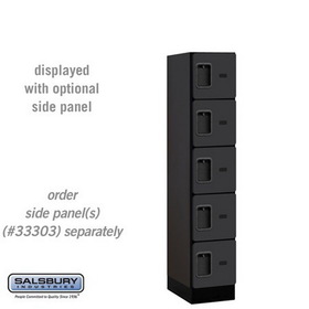 Salsbury Industries 12" Wide Five Tier Box Style Designer Wood Locker - 1 Wide - 5 Feet High - 18 Inches Deep