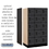 Salsbury Industries 35351BLK 12" Wide Five Tier Box Style Designer Wood Locker - 3 Wide - 5 Feet High - 21 Inches Deep - Black