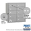 Salsbury Industries 3610ARP 4B+ Horizontal Mailbox - 10 B Doors - Aluminum - Rear Loading - Private Access