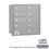 Salsbury Industries 3610ARU 4B+ Horizontal Mailbox - 10 B Doors - Aluminum - Rear Loading - USPS Access