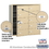 Salsbury Industries 3610SFU 4B+ Horizontal Mailbox - 10 B Doors (9 usable) - Sandstone - Front Loading - USPS Access