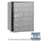 Salsbury Industries 4B+ Horizontal Mailbox (Includes Master Commercial Lock) - 12 B Doors (11 usable) - Front Loading - Private Access